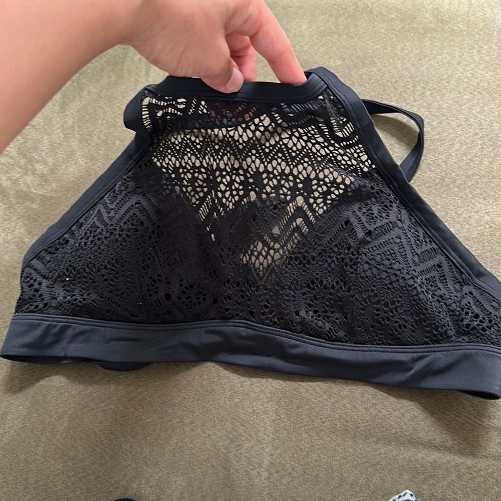 Lace bikini top